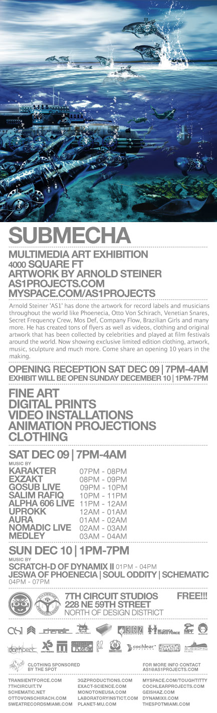 Moksha Art Fair 2006 presents The Artwork of Arnold Steiner - Submecha Moksha Art Fair 2006 presents The Artwork of Arnold Steiner - Submecha